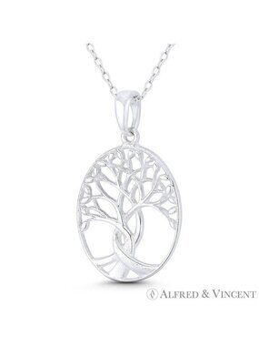 Tree-of-Life / Knowledge Etz Chaim Pendant in .925 Sterling Silver